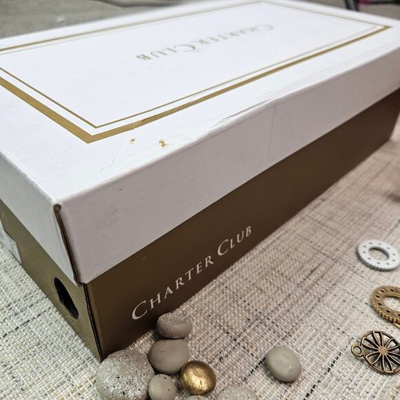 Charter Club Kelsah Wedge Sandals Gold‎ Size 6 - Picture 11 of 11